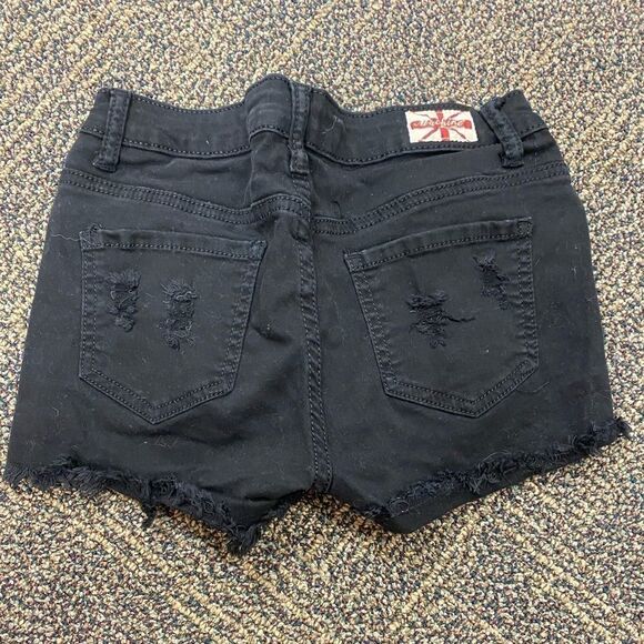 Guess distressed 3 pack denim mom jean shorts - Picture 9 of 13